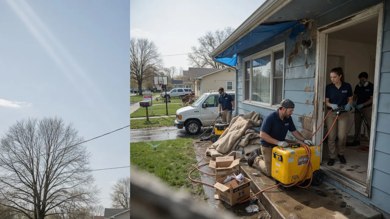 Basement Flood Cleanup in Knightsville, IN near me